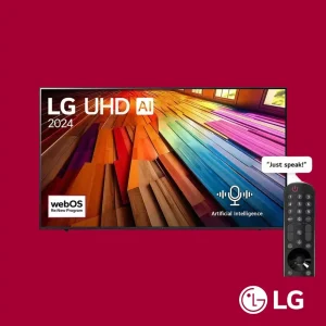 LG TV UHD 86 Inch UT80 4K Smart TV AI Magic Remote webOS24
