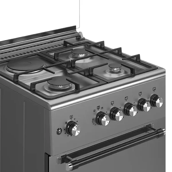 Maxi Gas Cooker 60x60 CM (3+1) Burners IGL Inox (TR) - Image 3