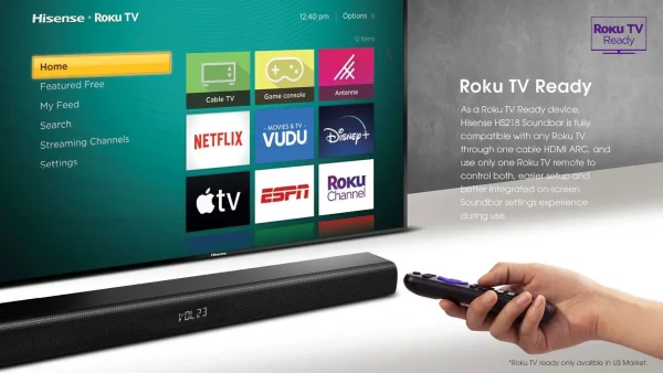 Hisense Soundbar with Subwoofer 200W 2.1CH (HS218) - Image 3