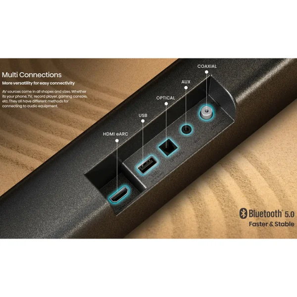 Hisense Soundbar with Subwoofer 280W 3.1CH (AX3100G) - Image 4