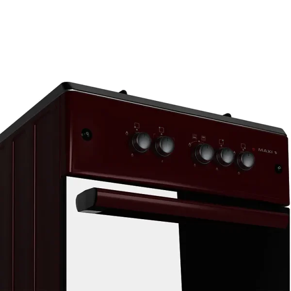 Maxi Gas Cooker 60x60 CM (3+1) Burners Red - Image 5