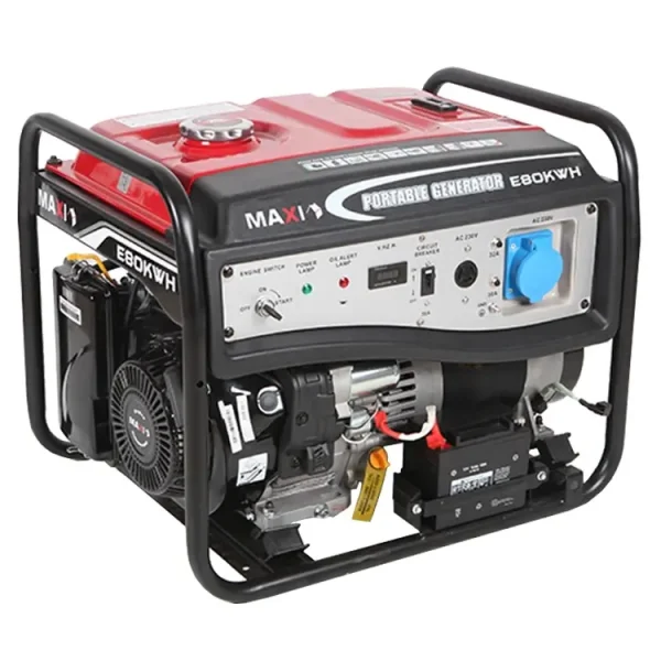 Maxi Generator 10kVa | 8.0kW | with Key & Wheels (E80KWH) - Image 6
