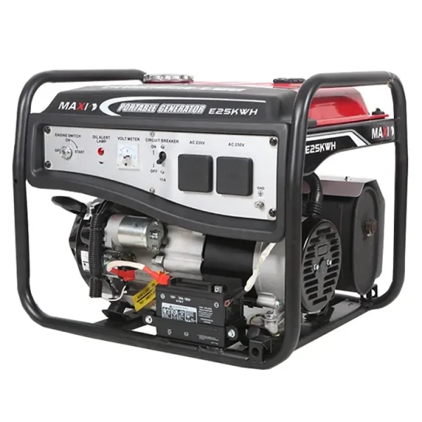 Maxi Generator 3.1kVa | 2.5kW | with Key & Wheels (E25KWH) - Image 5