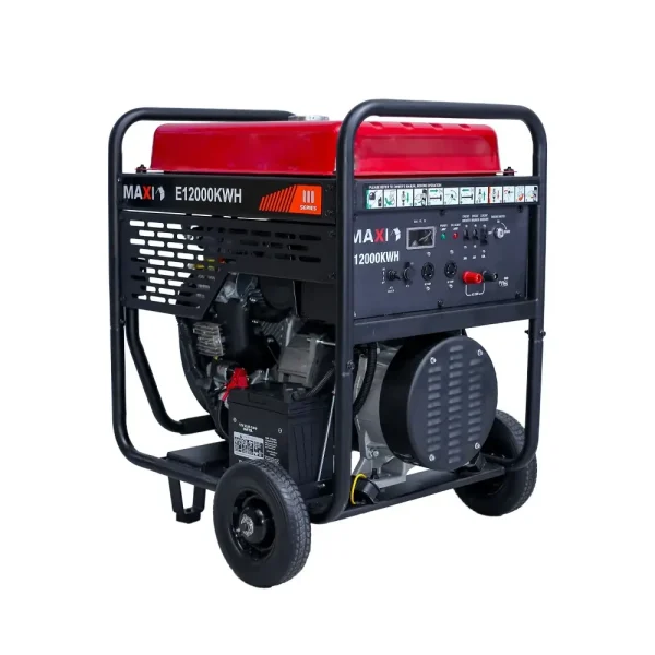 Maxi Generator 15kVa | 12kW | with Key & Wheels (E12000KWH) - Image 4