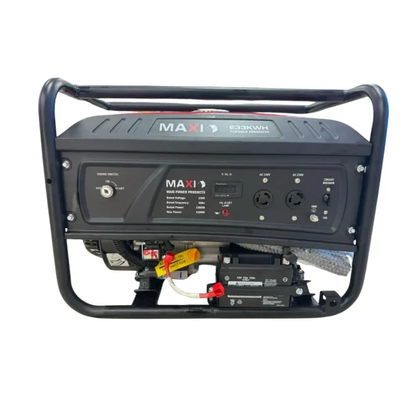 Maxi Generator 4.1kVa | 3.3kW | with Key & Wheels (E33KWH) - Image 2