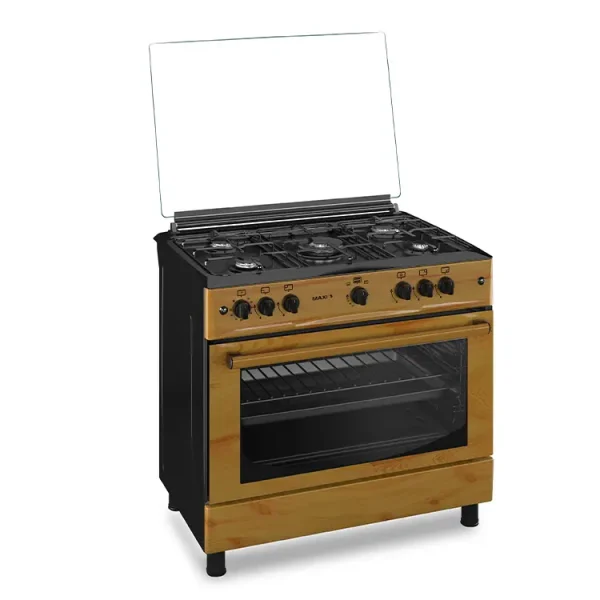 Maxi Gas Cooker 60x90 CM (5) Burners Wood - Image 6