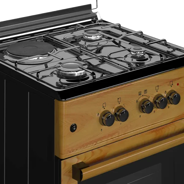 Maxi Gas Cooker 60x60 CM (3+1) Burners IGL Wood - Image 2