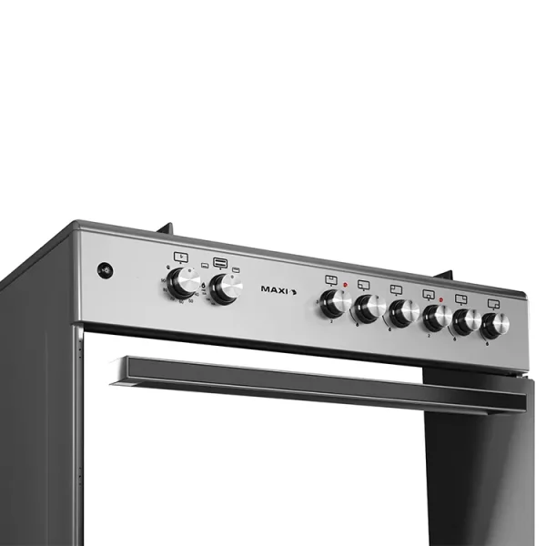 Maxi Gas Cooker 60x90 CM (4+2) Burners Matte Inox (TR) - Image 4