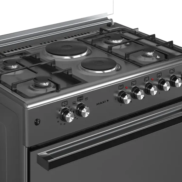 Maxi Gas Cooker 60x90 CM (4+2) Burners Matte Inox (TR) - Image 3